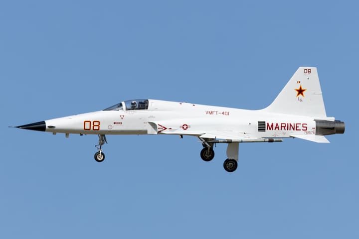 761576, United States Marine Corps · F-5E Tiger II