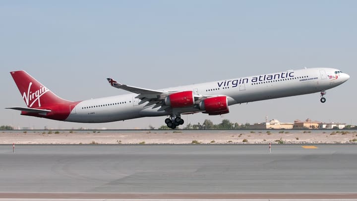 G-VWEB, Virgin Atlantic · A340-600